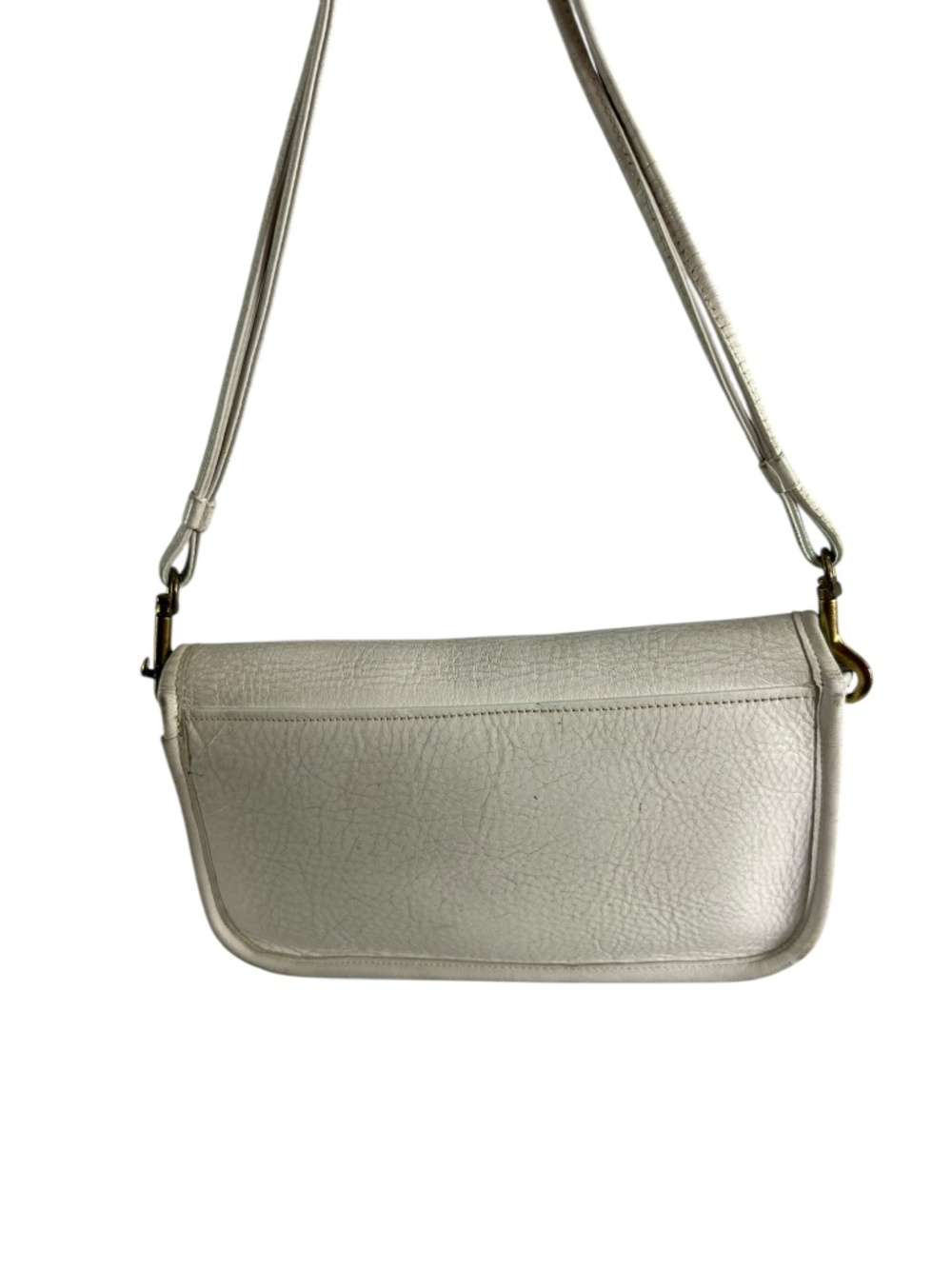 Ultra Rare Vintage COACH Bonnie Cashin Basic White Leather Shoulder Bag 1970s - Picture 7 of 16
